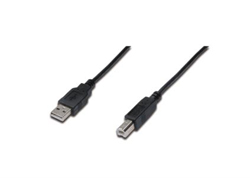 USB 2.0 Anschlusskabel USB-A (Stecker) > USB-B (Stecker)