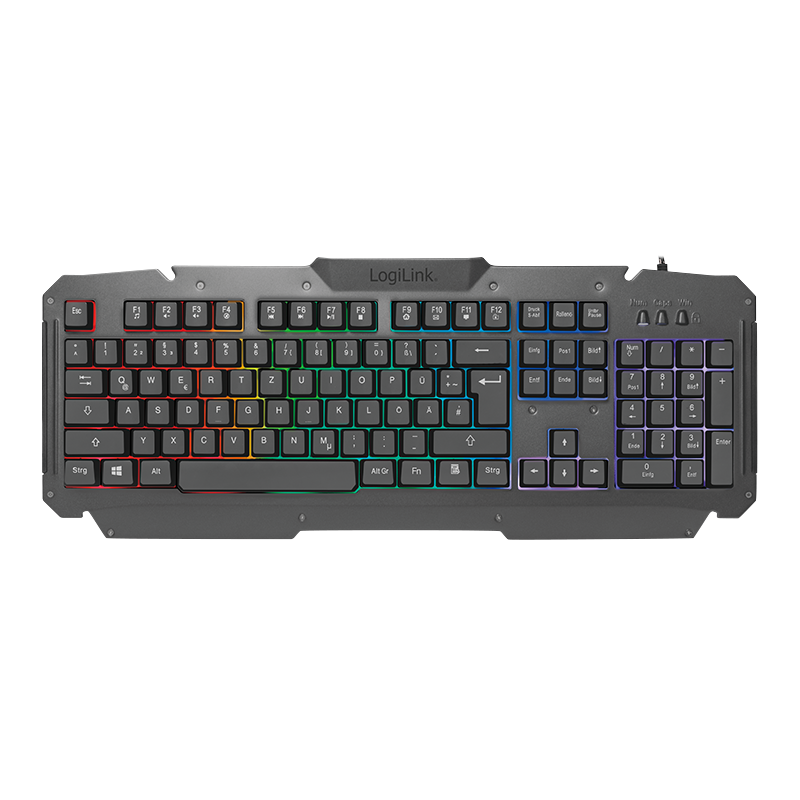 Logilink Gaming-Set aus Tastatur, Maus und Mauspad