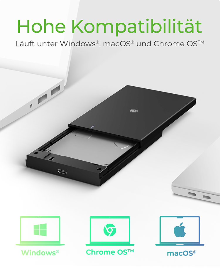 Geh. IcyBox USB 3.2 Gen1 Type-C für 2,5SSD