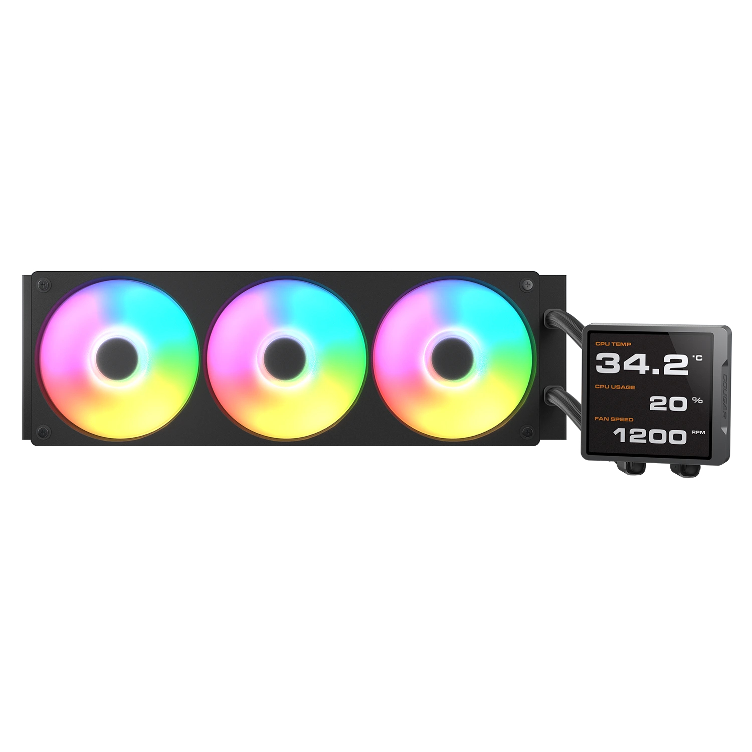 COUGAR CPU Wasserkühlung Poseidon Vistek Pro 360,ARGB,Schw.