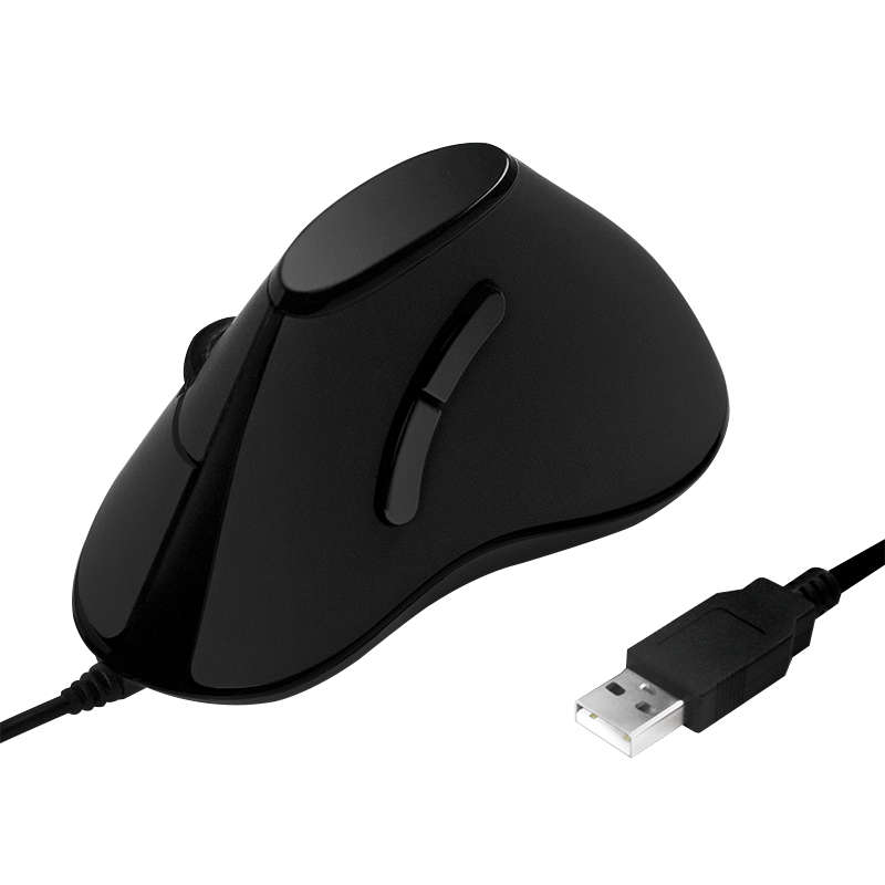 Logilink Maus Ergonomisch Vertical 5 Tasten 1000dpi schwarz