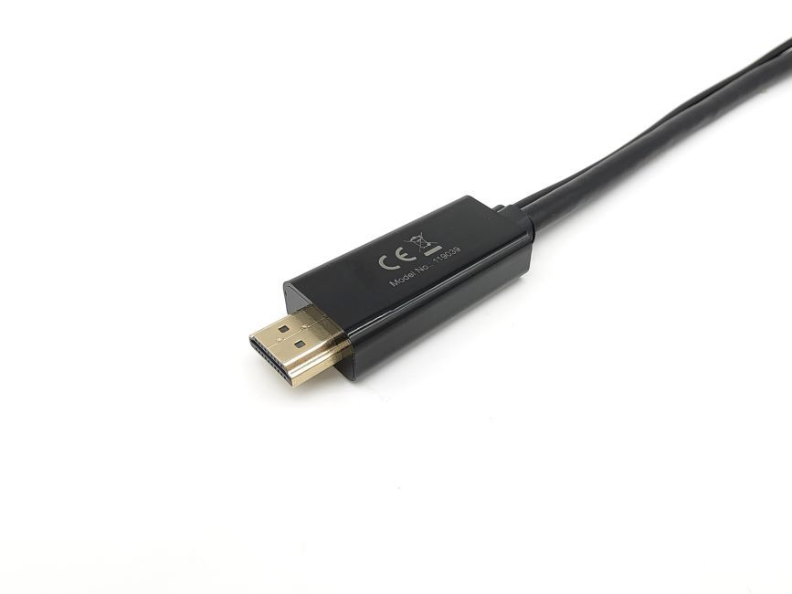 Equip HDMI->DP/USB-A 4K/60Hz Bu/St 0.15m schwarz