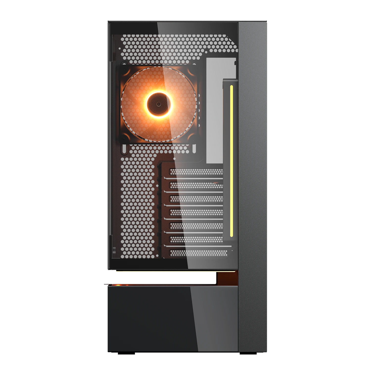 COUGAR Gehäuse Midi-Tower CFV235 Vision, ARGB, Glas, Schwarz