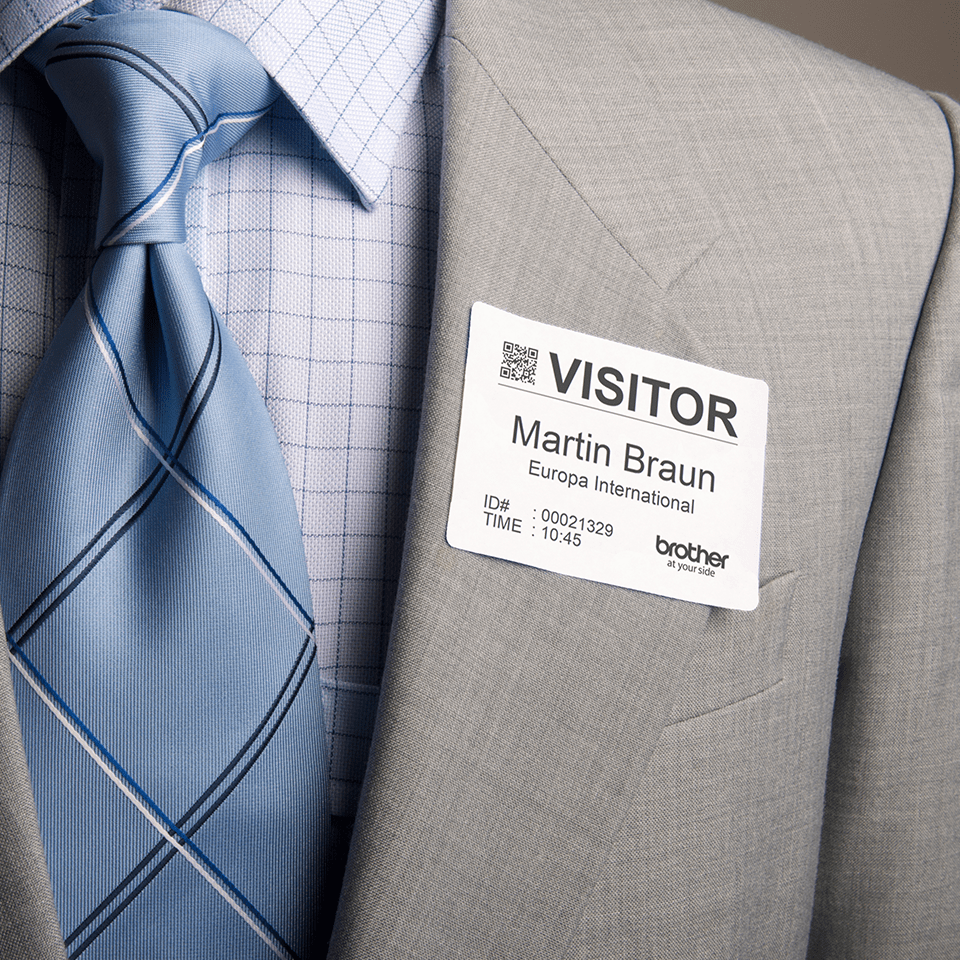 DK-11234 NAME BADGE LABELS 260 ST/ROLL 60X86 F/ QL-SERIES