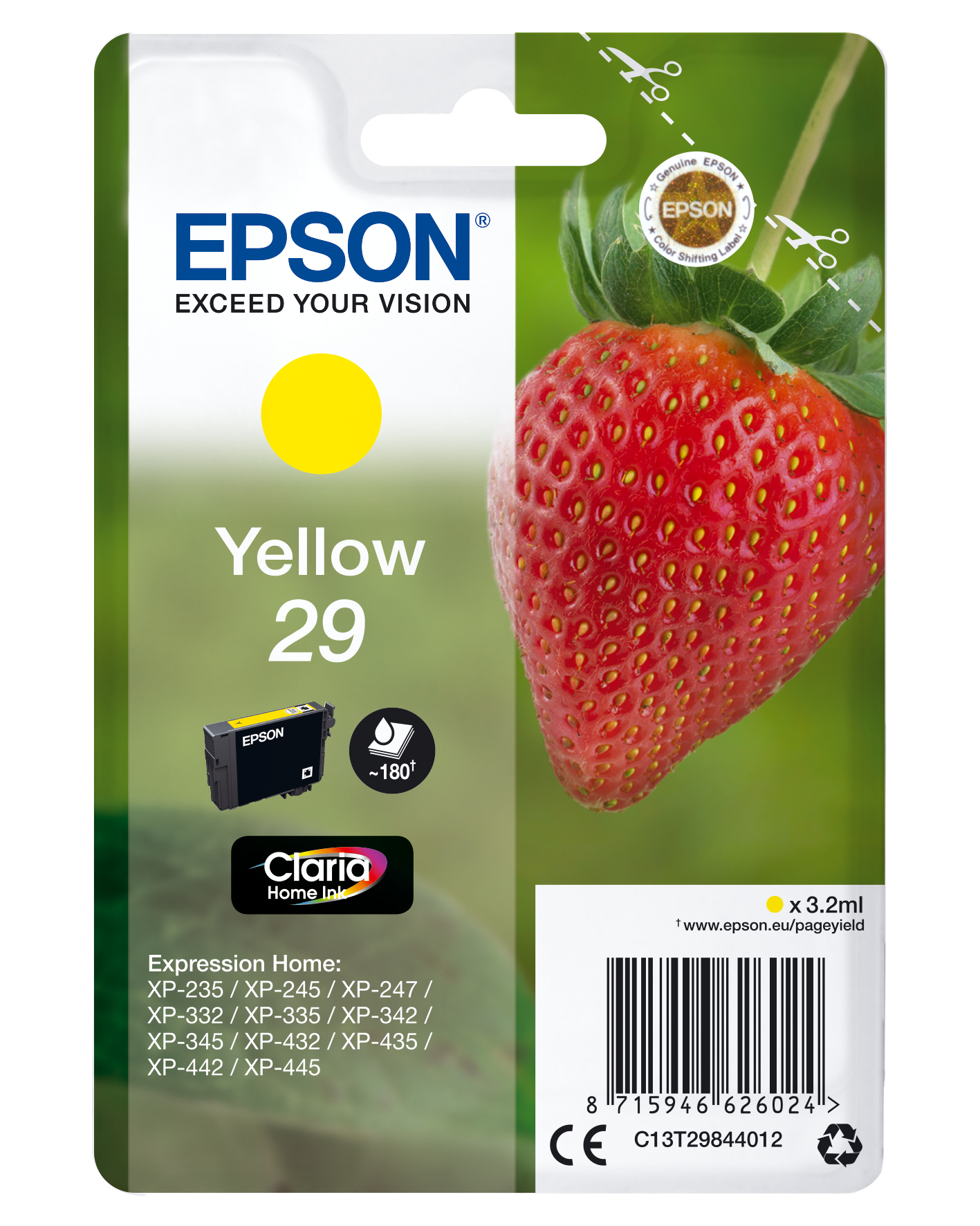 EPSON 29 / T2984 (Erdbeere) gelb Druckerpatrone