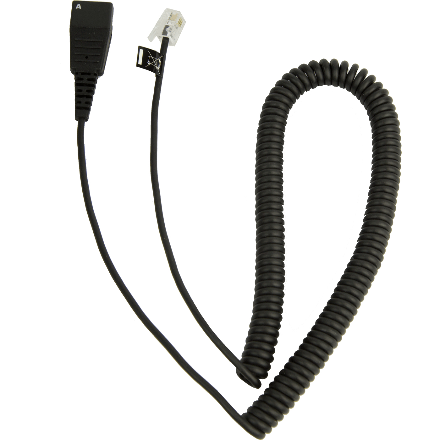 Jabra Spezialkabel QD auf RJ10 spiral 0,5m