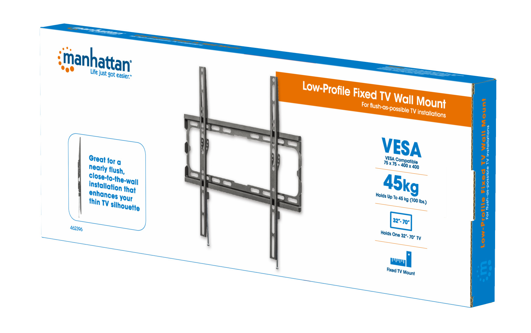 MANHATTAN Ultraflache TV-WAndhalterung 32bis 70 Zoll 45KG