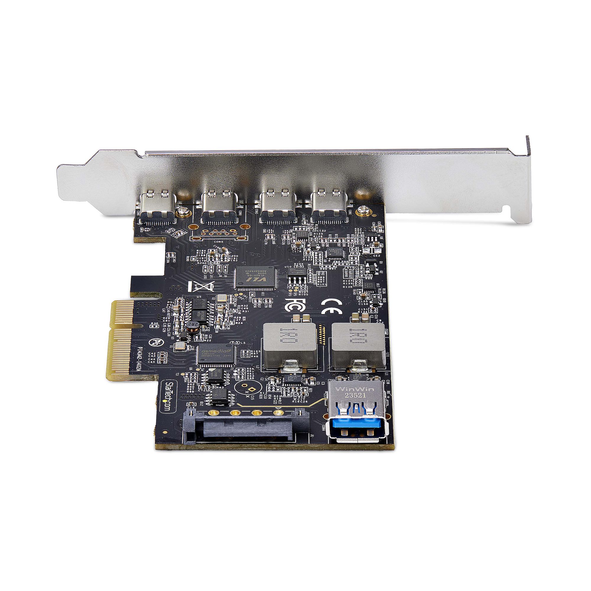 STARTECH.COM 5-Port USB-C PCIe Karte USB 3.2 10 Gbit USB C PCI Express USB C Erweiterungskarte 4x USB-C 1x USB-A Intern