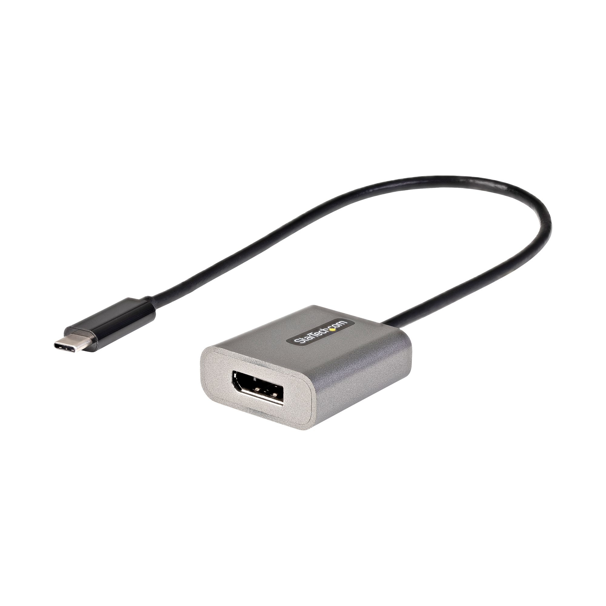 STARTECH.COM USB-C auf DisplayPort Adapter - 8K/4K 60Hz DisplayPort 1.4 Dongle - Kompatibel mit Thunderbolt 3 - 30cm Kabel