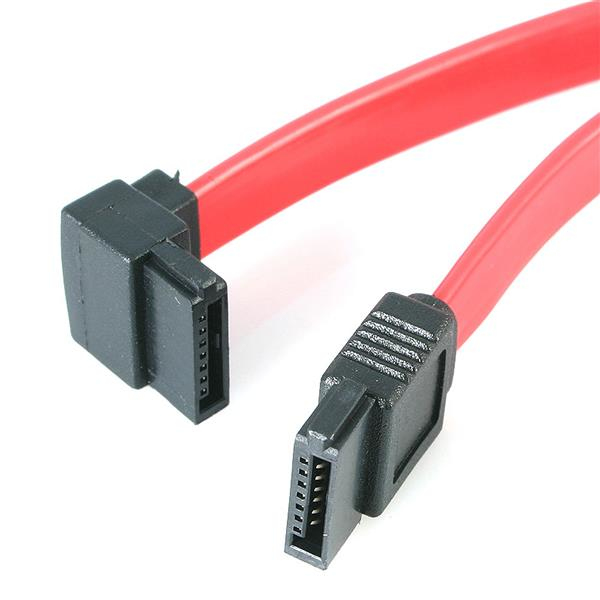 12IN LEFT ANGLE SATA CABLE .