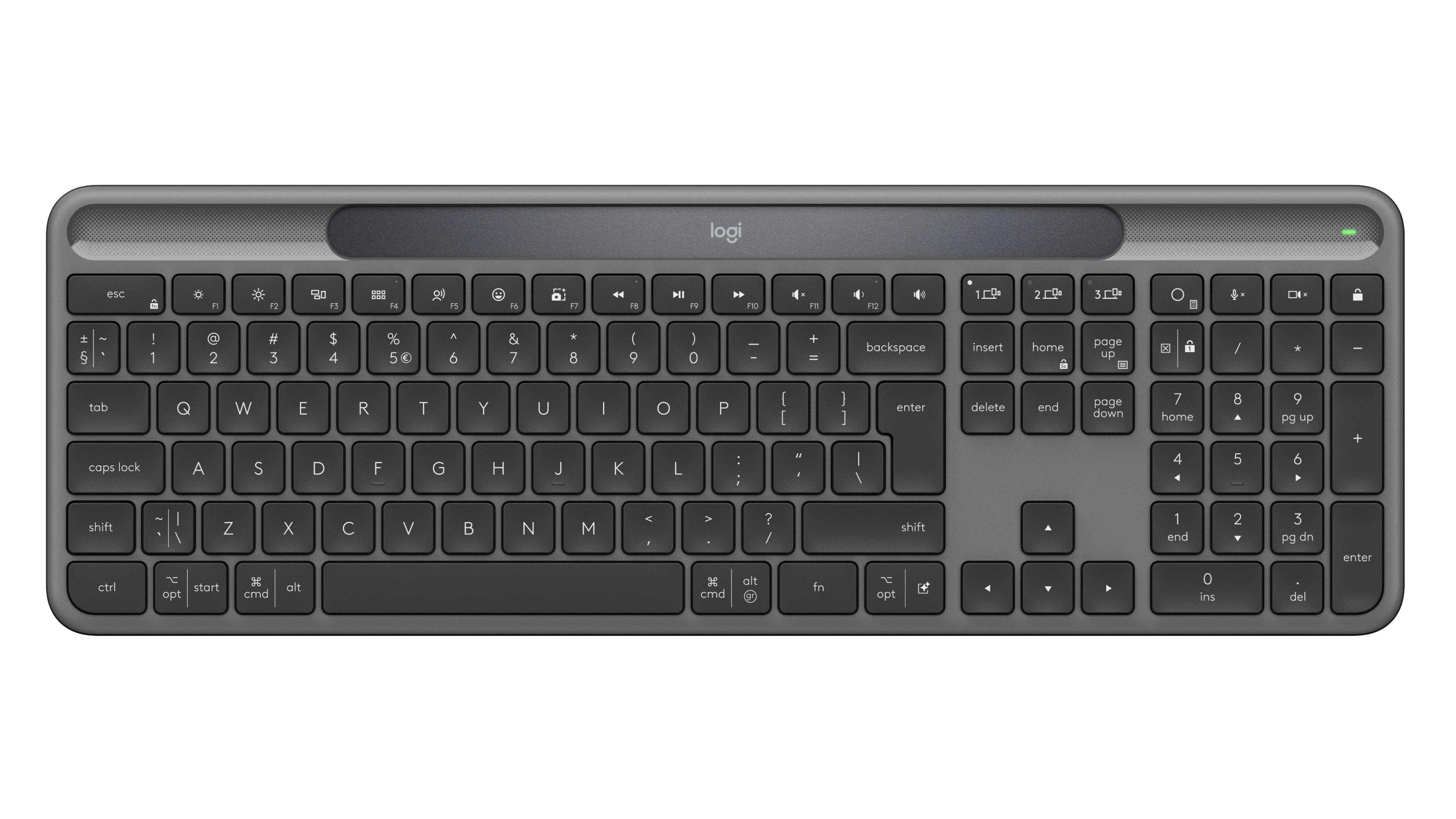 LOGITECH Slim Solar+ Keyboard Graphite (US)