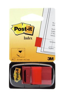 Post-it® Index Haftmarker rot 50 Streifen