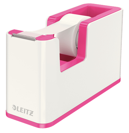 LEITZ Tischabroller WOW Duo Colour perlweiß/pink