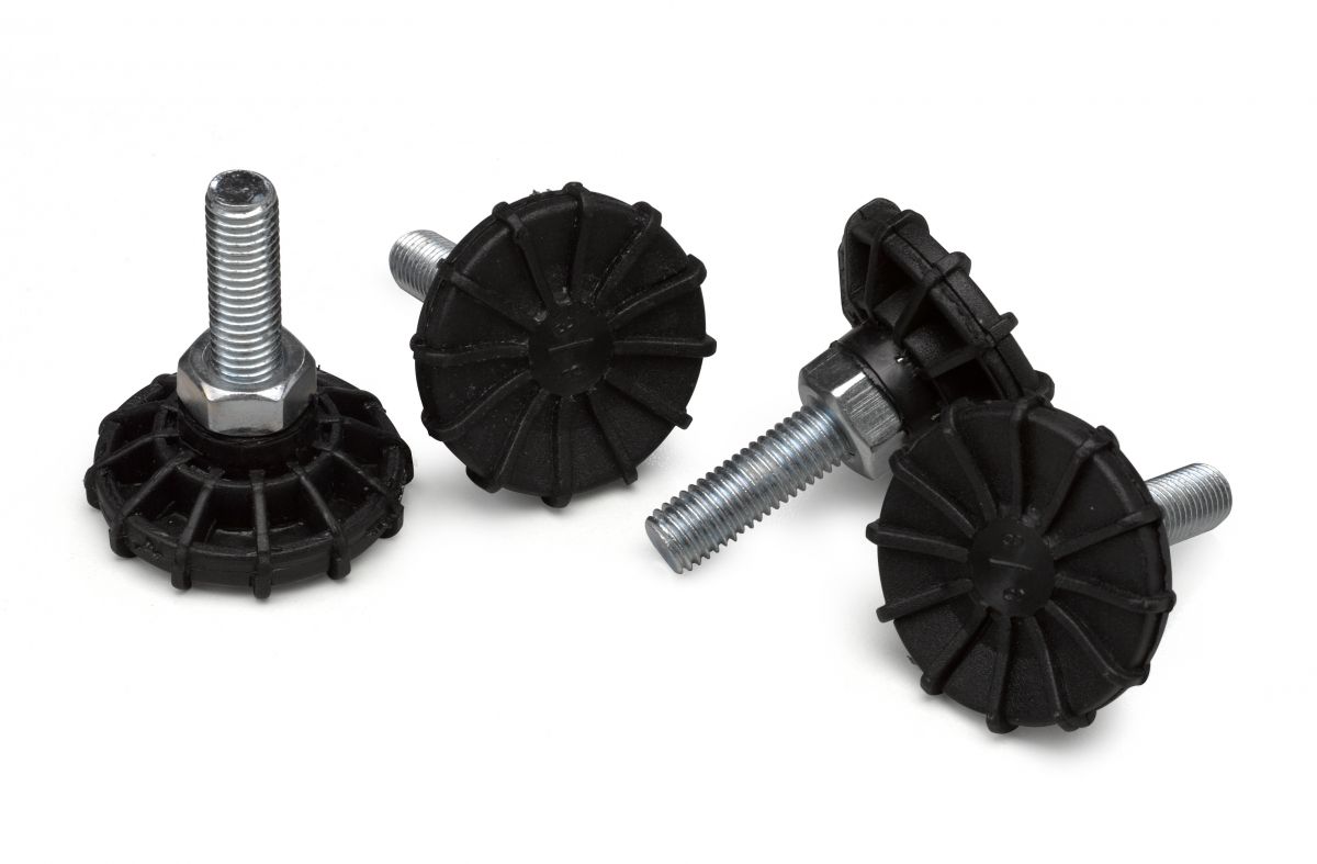Equip 4xFüße für Serverschränke 60mm schwarz