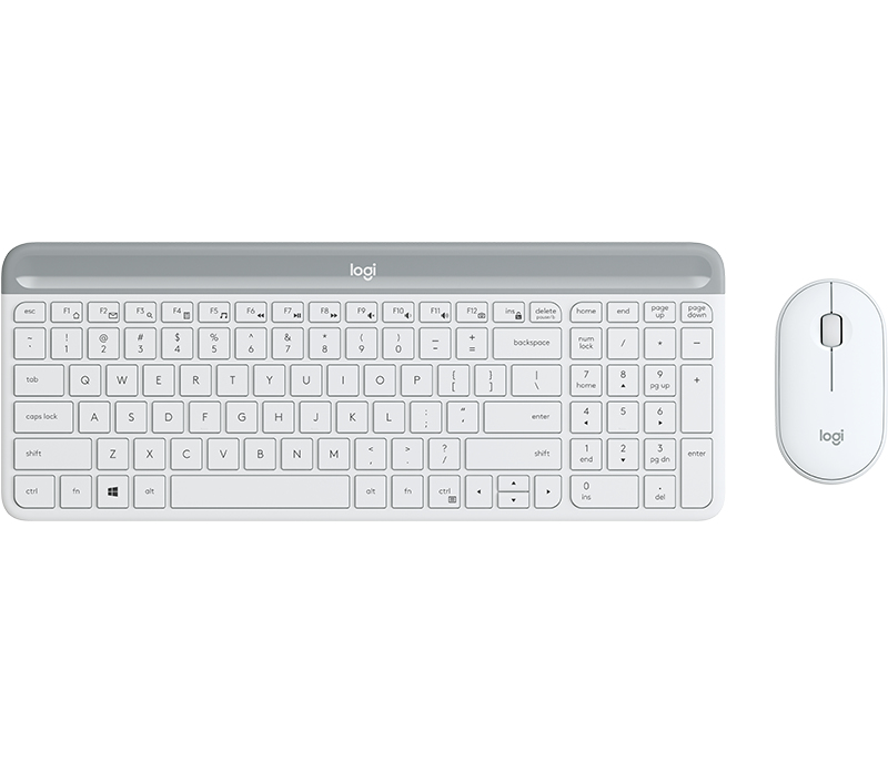 SLIM WRLS KEYB + MOUSE COMBO MK470 - OFFWHITE - PAN - NORDIC
