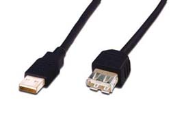 USB 2.0 Verlängerungskabel, USB-A Stecker > USB-A Buchse