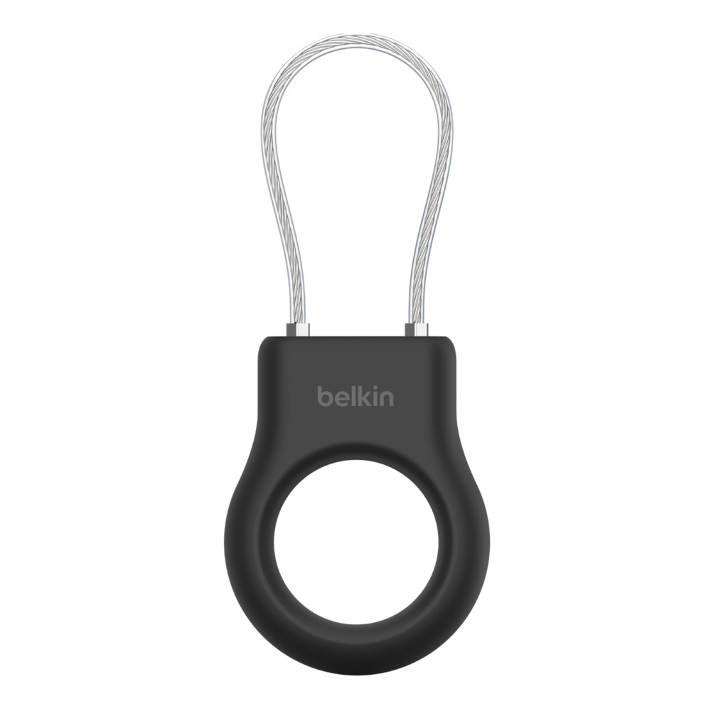 SECURE HOLDER W/ WIRE LOOP F/ APPLE AIRTAG BLACK