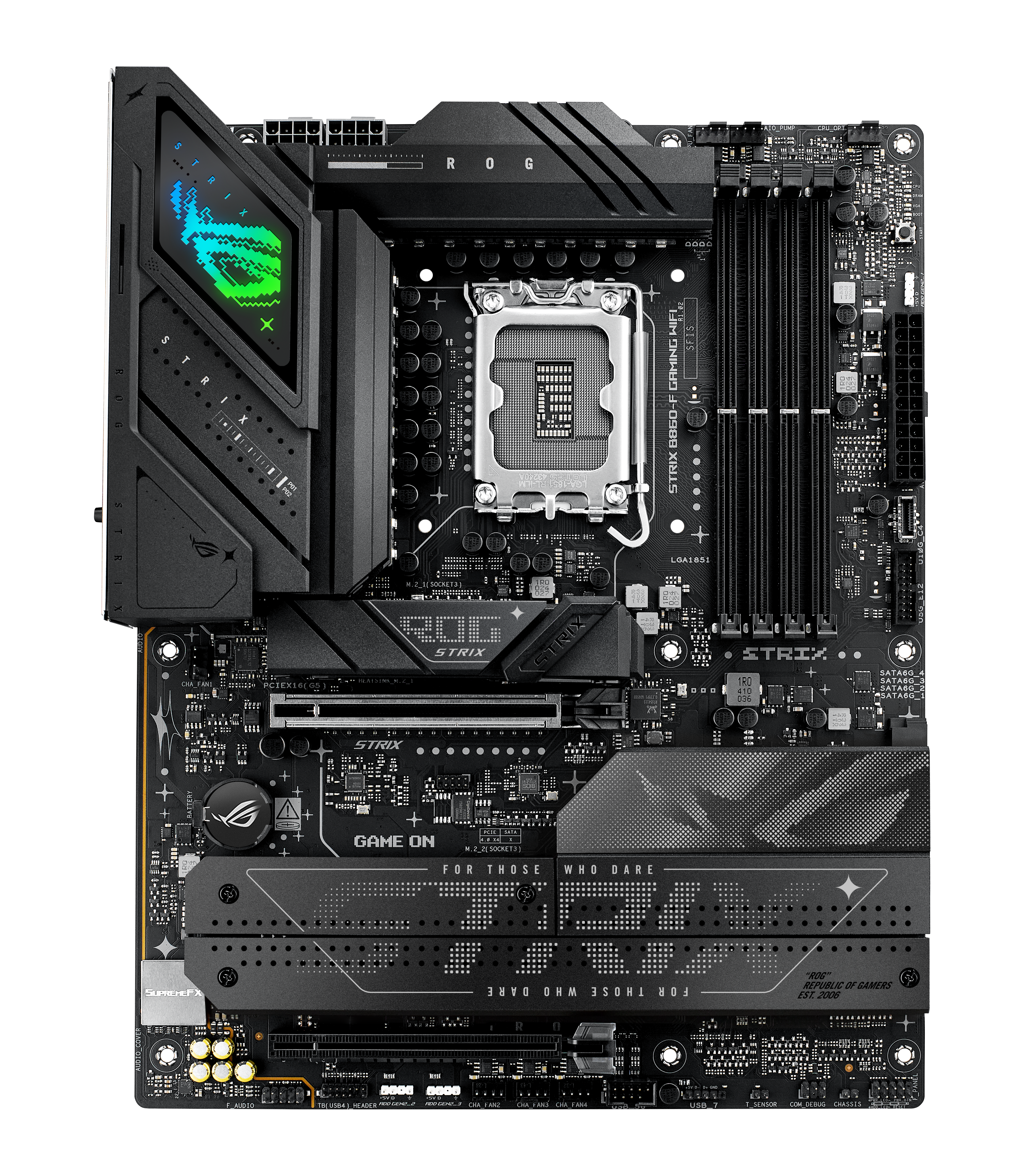 ASUS ROG STRIX B860-F GAMING WIFI LGA1851 DDR5 ATX MB 1xHDMI 1xDP 4xM.2 4xSATA