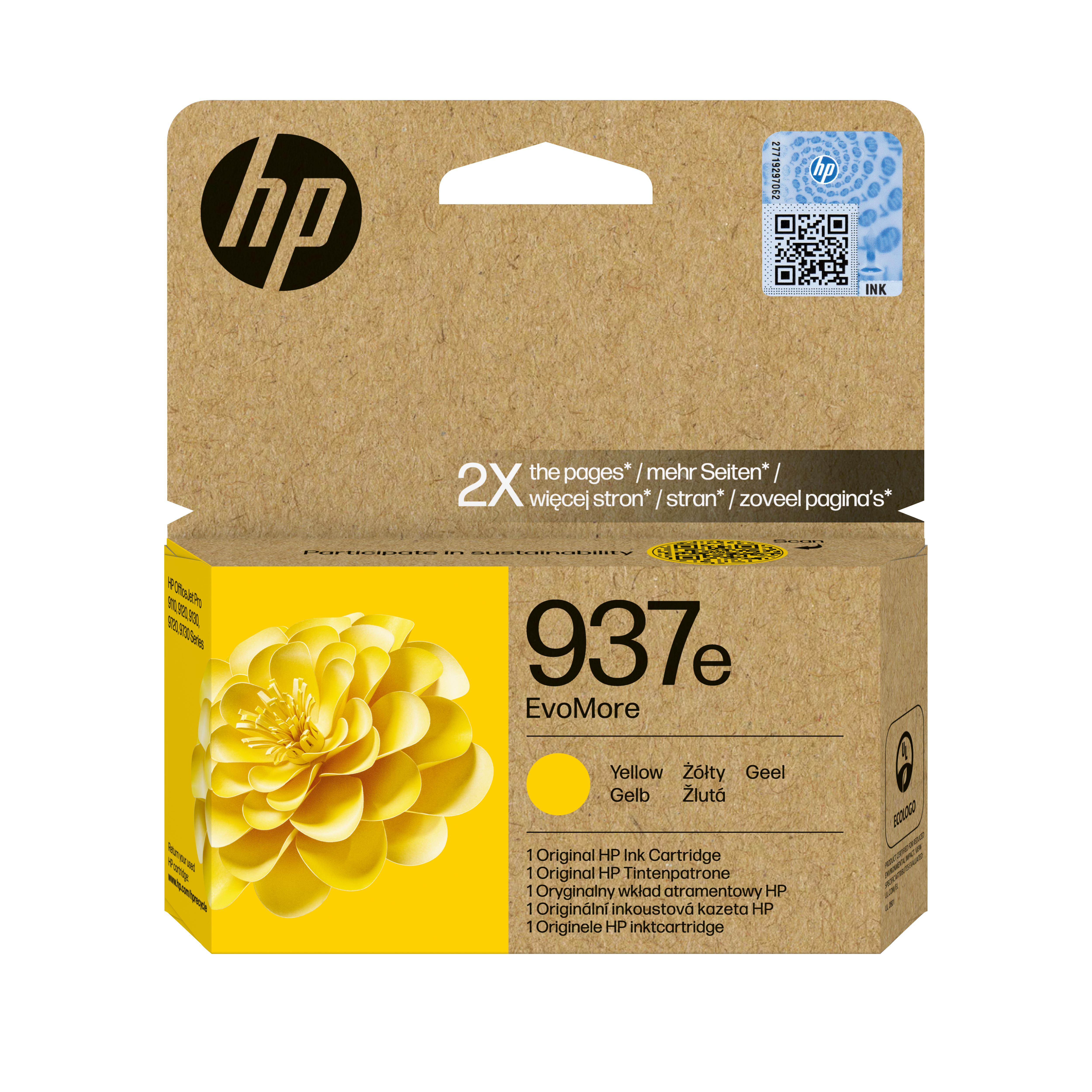 HP 937e Gelb Tintenpatrone EvoMore