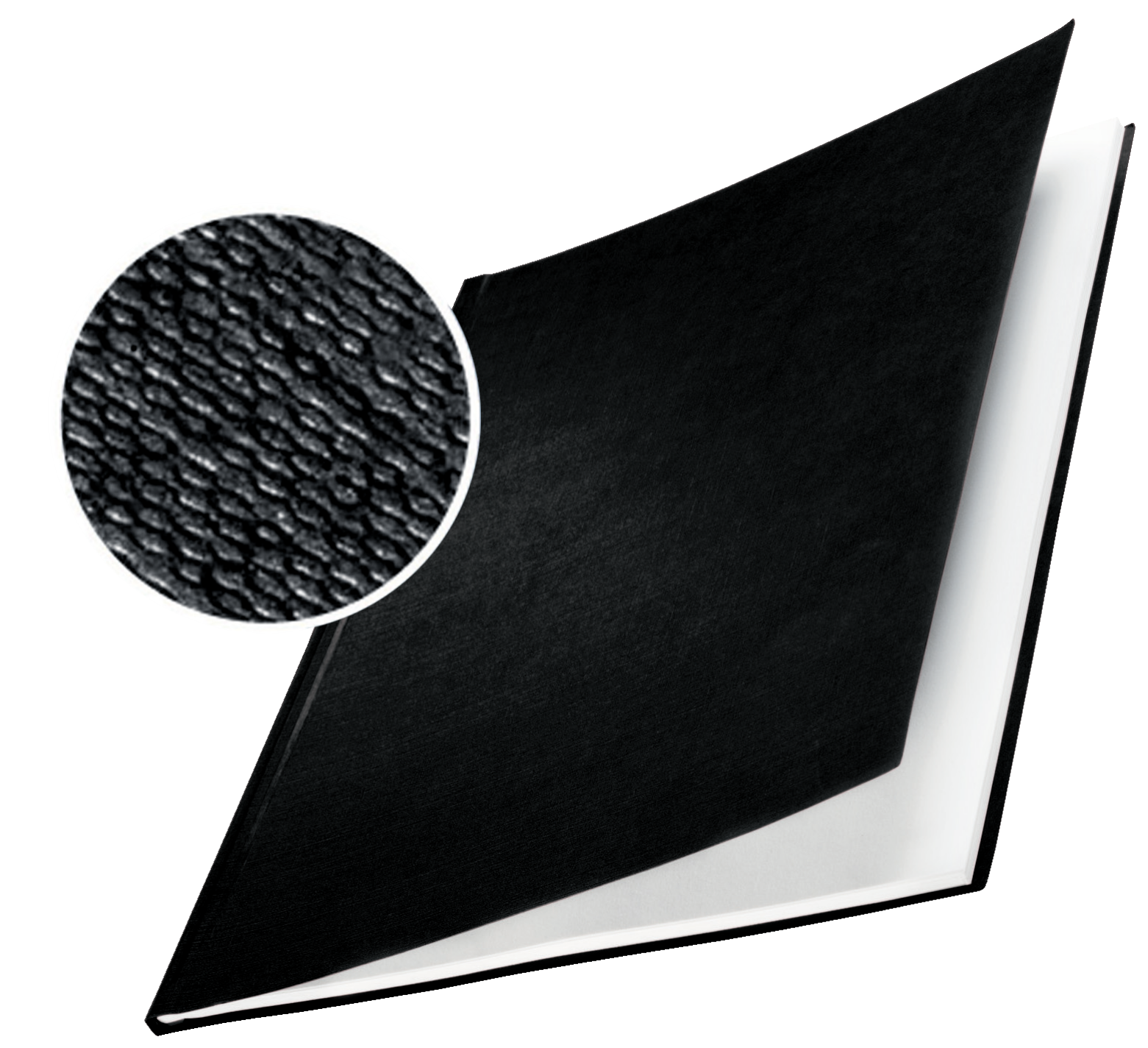 LEITZ Buchbindemappen schwarz Hardcover für 106 - 140 Blatt DIN A4, 10 St.