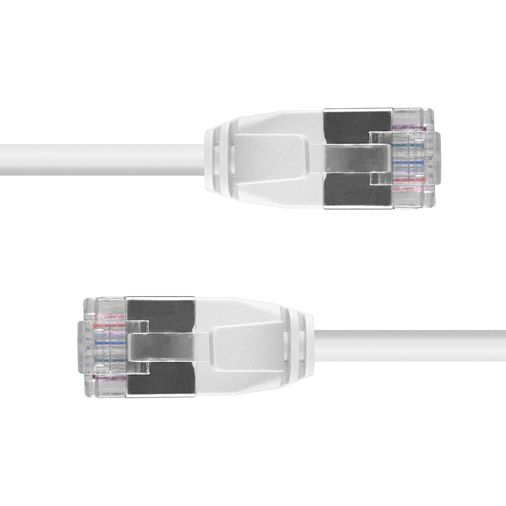 LINDY Patchkabel Cat.6A F/UTP Ultra Slim grau 0,5m