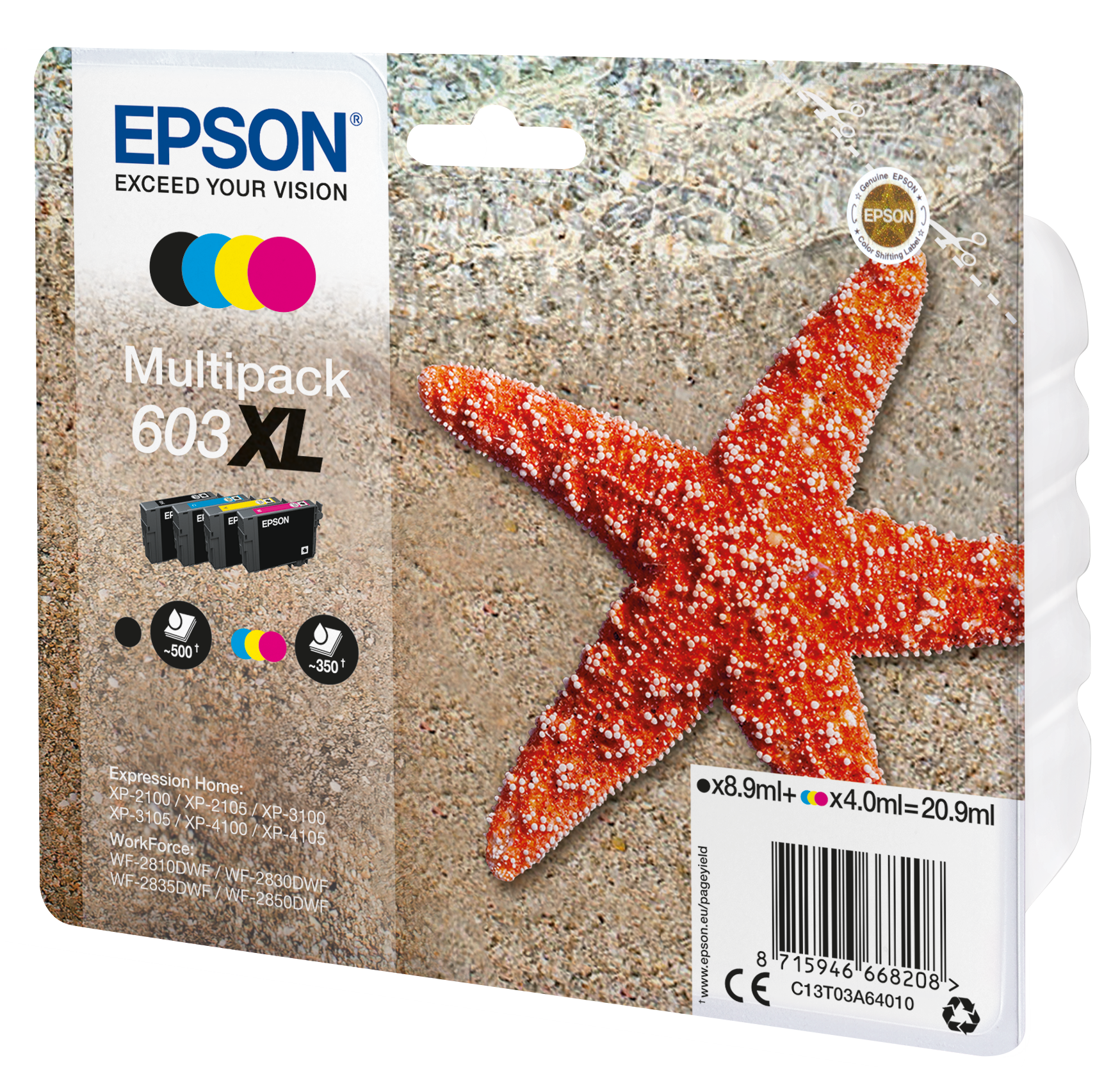 EPSON 1LB Multipack 4-colours 603XL Ink w/s