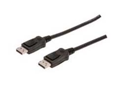 ASSMANN DisplayPort Kabel DP 2.0m Verriegelung DP 1.1a sw.