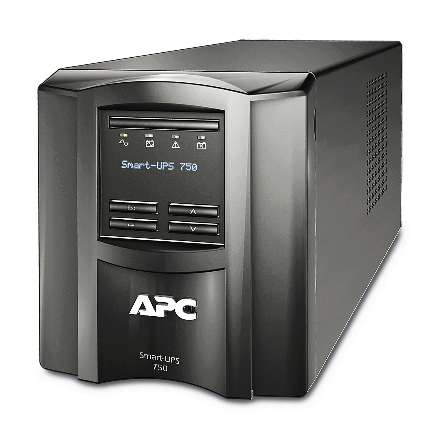 APC Smart-UPS 750VA LCD UPS AC 120V 500Watt 750VA 1-phase Ethernet RS-232 USB output connectors 6 Black with APC SmartConnect