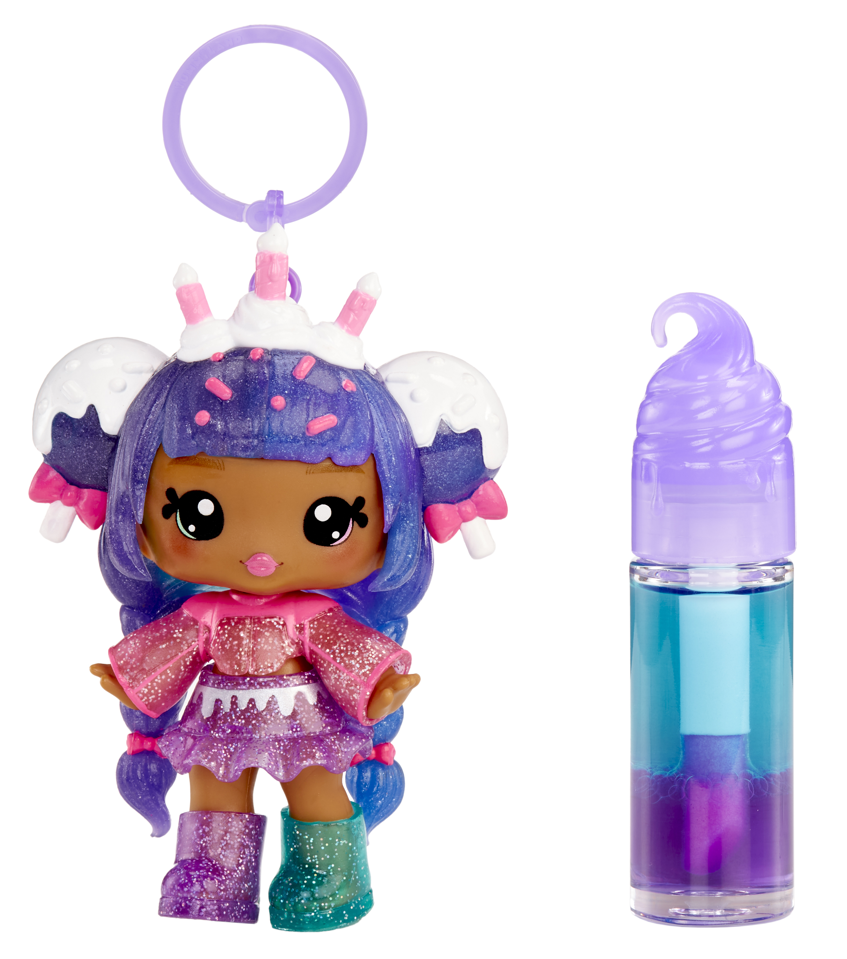 Yummiland Lip Gloss Doll: Mystery Color Change - Carly Cakepop, Puppe