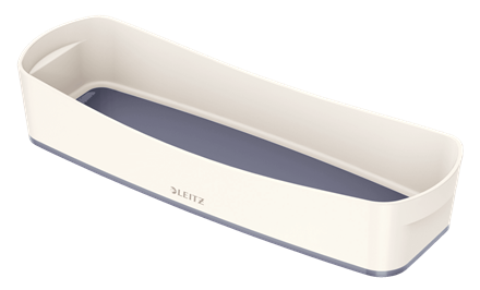 LEITZ MyBox Aufbewahrungsbox 0,6 l perlweiß/grau 30,7 x 10,5 x 5,5 cm, 1 St.