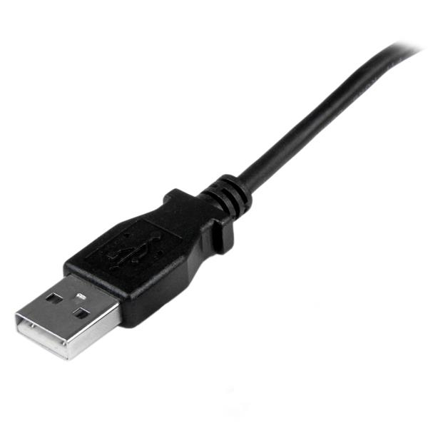StarTech.com USB A auf Micro USB B Kabel 2 m aufwärtsgewinkelt Schwarz