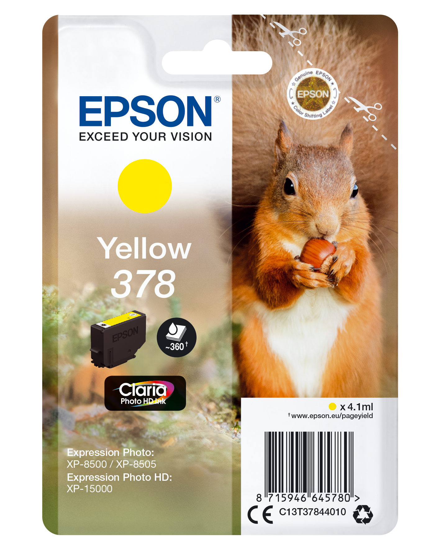 EPSON 378/T37844 (Eichhörnchen) gelb Druckerpatrone