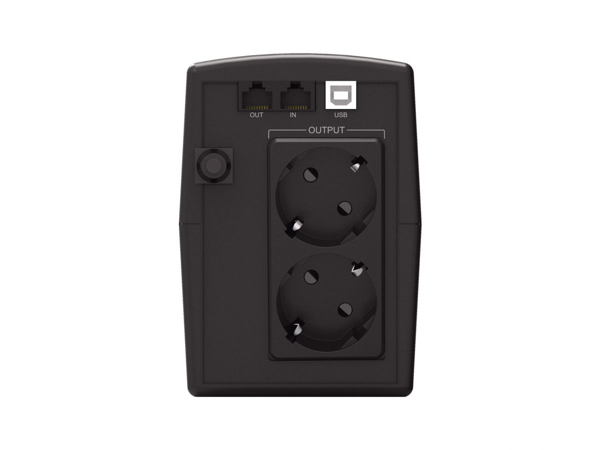 CONCEPTRONIC USV 1000VA/600W/2xSchuko/HID USB/RJ45in/Out sw