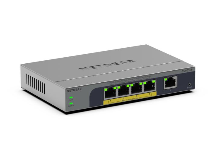 NETGEAR 5PT GB PLUS Switch W/ POE+ GS105EP