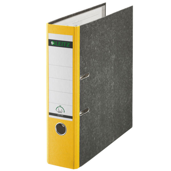 LEITZ 1080 Ordner gelb marmoriert Karton 8,0 cm DIN A4, 1 St.