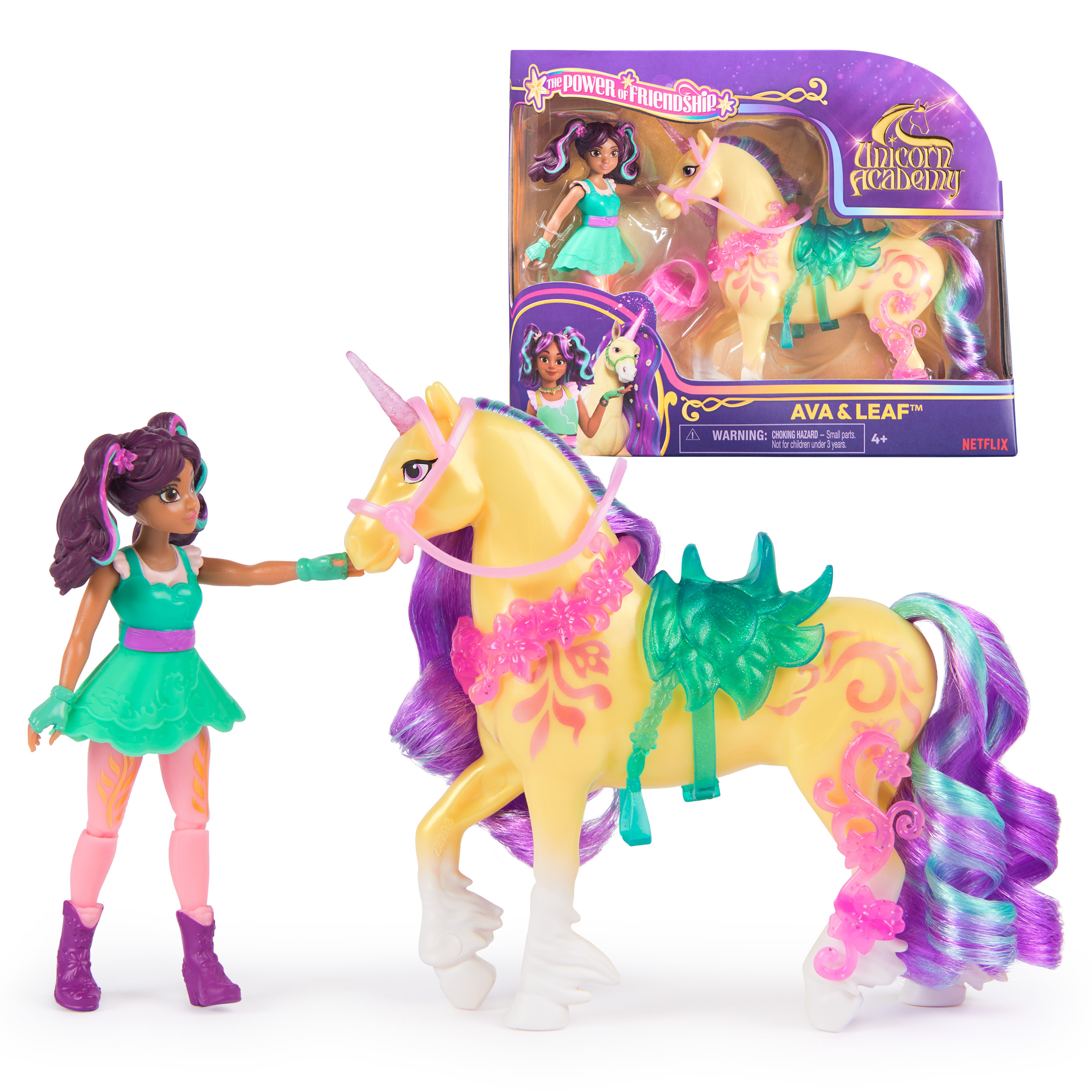 Unicorn Academy - Ava und Einhorn Leaf, Spielfigur