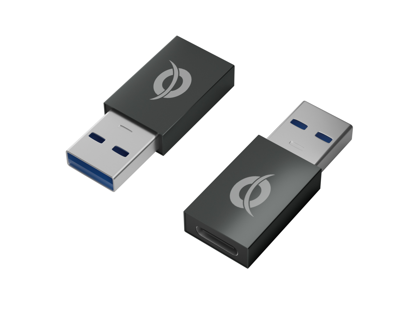 CONCEPTRONIC Adapter USB-A3.0->USB-C3.2 2Stk 10Gbs OTG gr