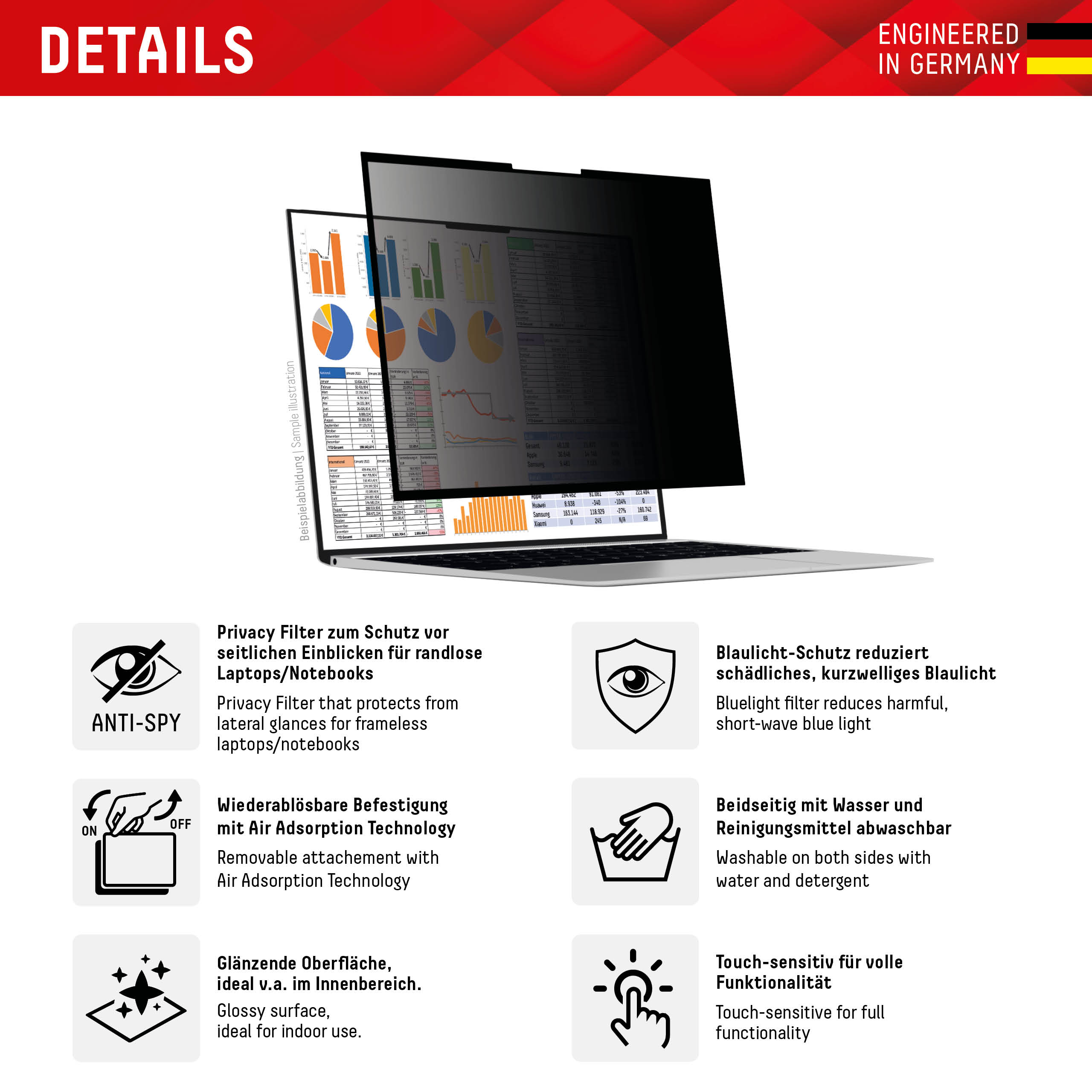 DISPLEX PRIVACY SAFE UNI (RANDLOS) 13.3 16:10