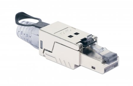 INTELLINET CAT6a 10G RJ45-Feldstecker STP m. Lasche