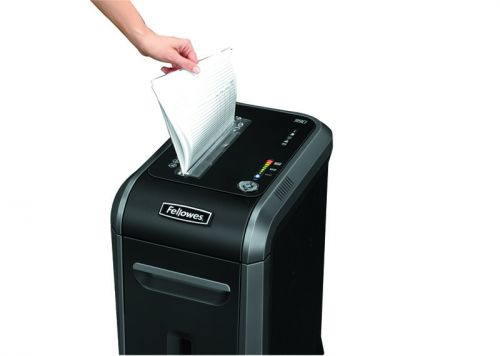 Fellowes Powershred 99Ci Aktenvernichter mit Partikelschnitt P-4, 4 x 38 mm, bis 18 Blatt, schwarz