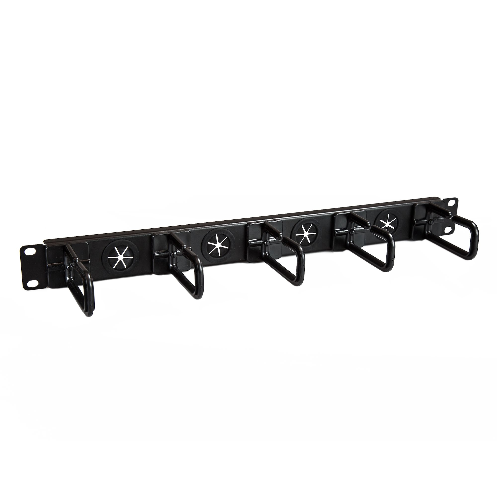 StarTech.com 1HE Server Rack Kabelmanagement mit D-Ring-Haken Schwarz