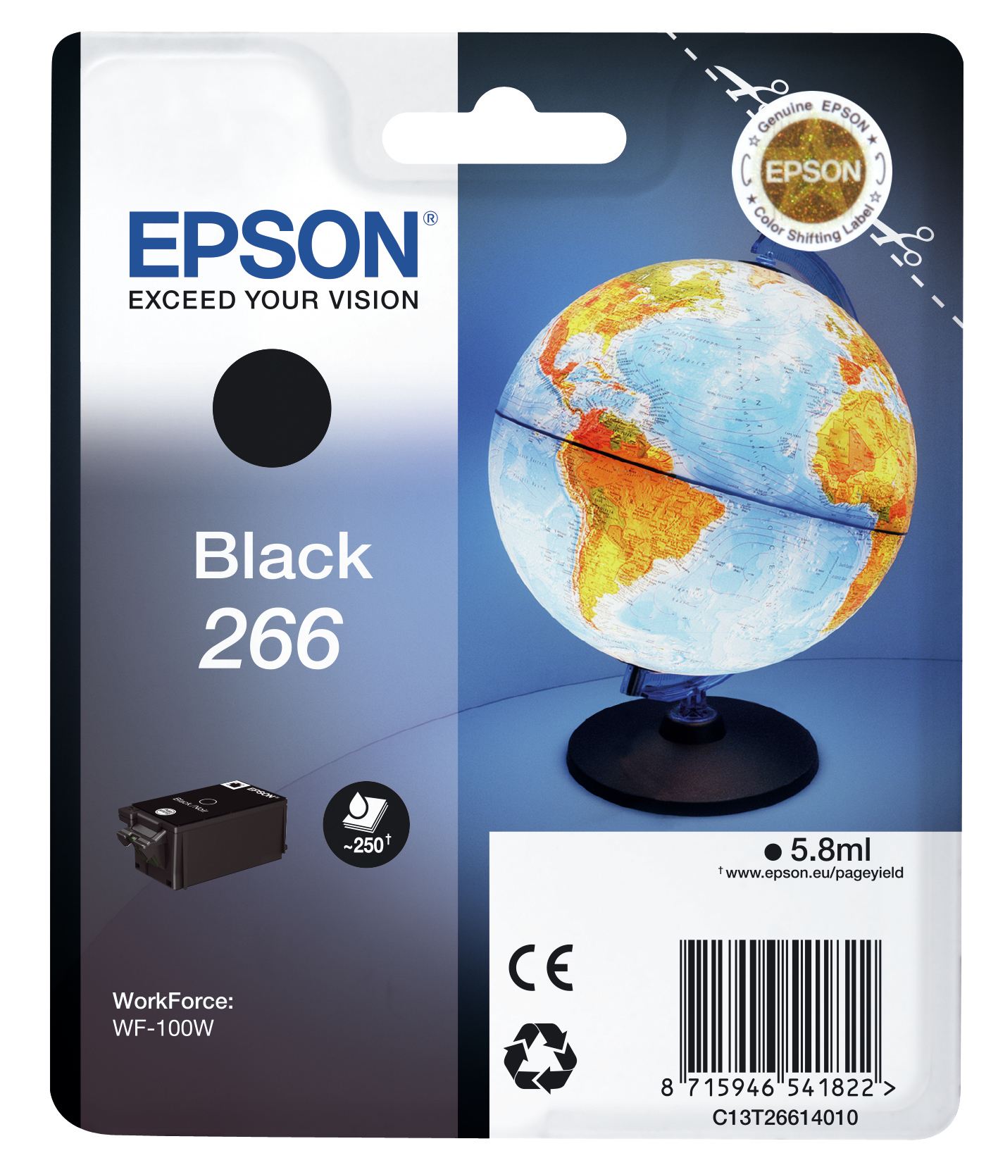 EPSON T266 (Globus) schwarz Druckerpatrone