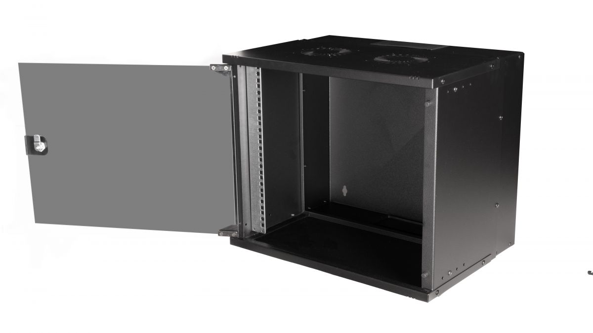 Equip 19 Wandgehäuse Glastür ECO 540x400mm 9U schwarz
