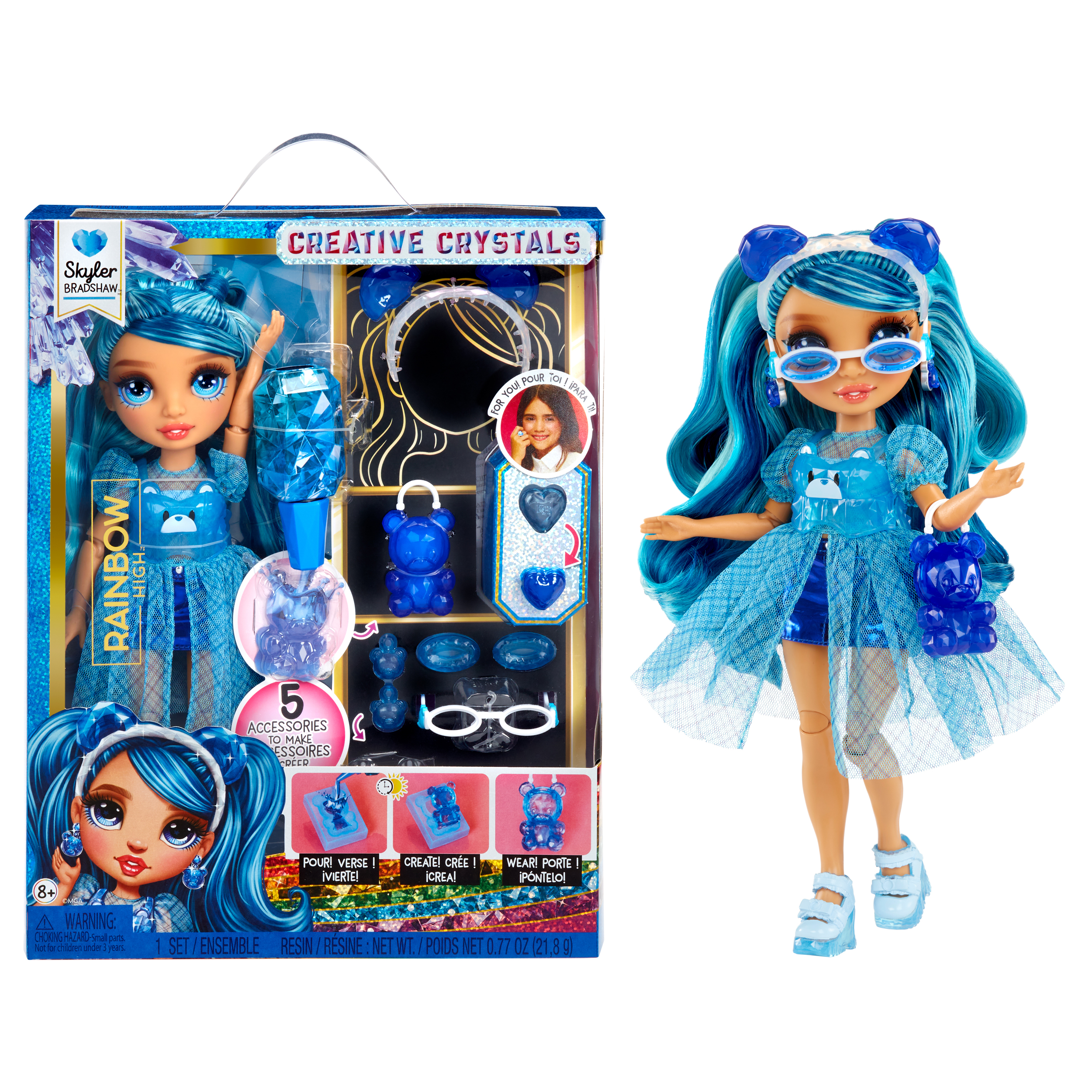 Rainbow High Creative Crystals - Skyler, Puppe