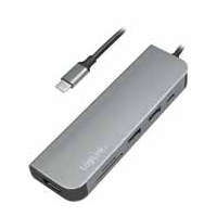 Logilink USB-C HUB, HDMI, PD, Kartenleser, USB 3.2 GEN 1x1