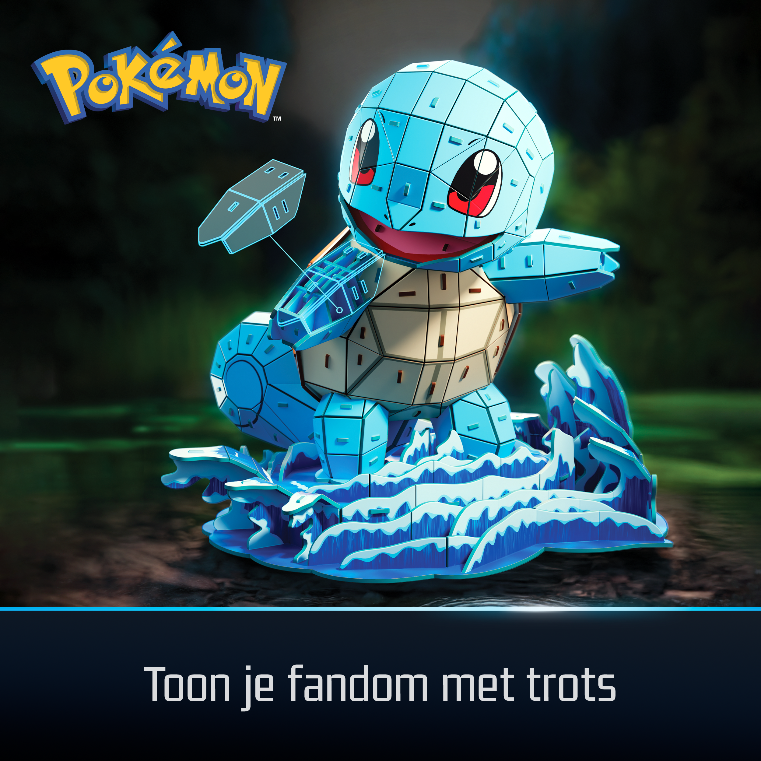 4D Build - Pokémon Schiggy, Modellbau