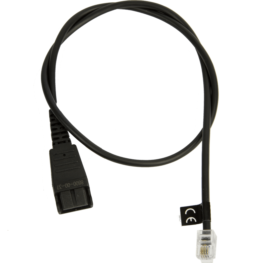 CABLE W/ QD TO RJ10 PLUG CALLMASTER V VI 0.5M/PLX A22