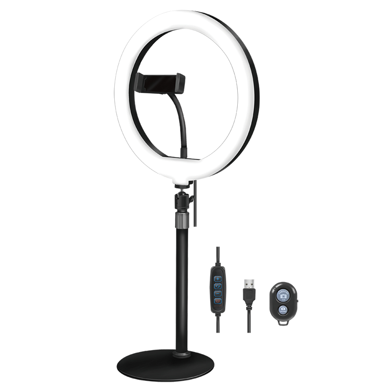 Logilink Smartphone-Ringlicht-Stativ m. Fernauslöser,DM 25cm