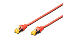 DIGITUSCAT6A S-FTP PATCH CABLE CU LSZH AWG 26/7 0.25M RED
