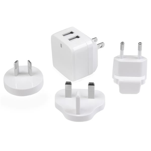 2X USB WALL CHARGER 17W / 3.4A .